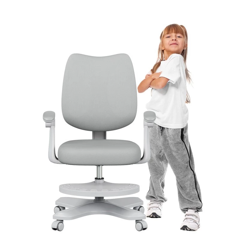 Biuro pasukama kėdė mark adler Junior 4.6 Pilka — kompaktiška ergonomiška darbo kėdė