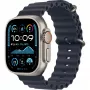 APPLE Watch Ultra 2 GPS + Cellular 49mm Natural Titanium Case su Navy Ocean apyranke