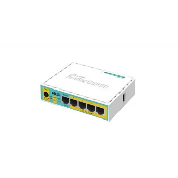 Mikrotik hEX PoE lite laidinis maršrutizatorius Fast Ethernet Baltas