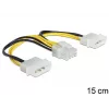 Vidinis maitinimo laidas DeLOCK 83410 0,15 m EPS 8 kontaktų Molex 3 kontaktų