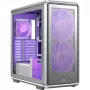 PC Midi Tower Cooler Master MasterFrame 600 Mesh Sidabrinė — palaiko ATX/EATX, priekyje 2×200mm, 2,5 col./3,5 col. diskai