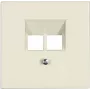 JUNG LS 969-2 UA - Ivory - Thermoplast - conventional - JUNG - UAE 2 x 8 UPO - UAE 8-8 UPO - UAE 8-8 UPOK6E - UAE 8-8 UPOK6 - MK-POF-2UAE - RJ-45
