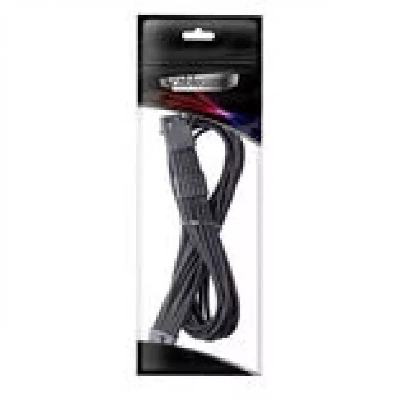 CableMod Universal Pro ModMesh 16 kontaktų į 16 kontaktų laidas, aptrauktas, StealthSense – juodas, 60 cm