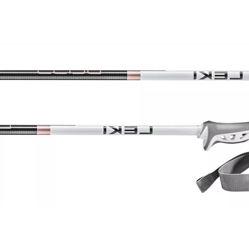 LEKI BLISS rožinio aukso spalvos lazdos 115 cm