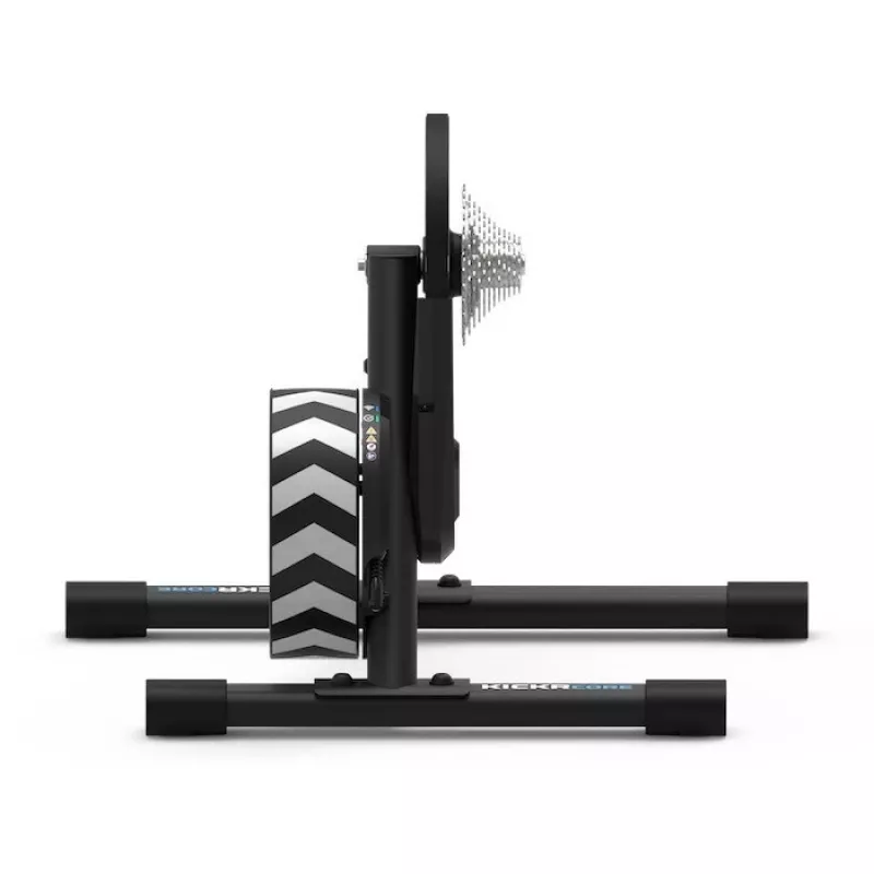 Išmanusis treniruoklis Wahoo KICKR CORE 2 — magnetinis dviračio treniruoklis, diržinė pavara, maks. 1800 W, suderinamas su 11 greičių kasetėmis, Bluetooth/Wi‑Fi/ANT+