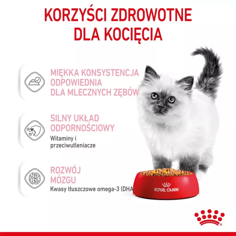 Šlapias kačių maistas Royal Canin Kitten Gravy 85 g — paukštiena, 78 % drėgmės, 12 % baltymų