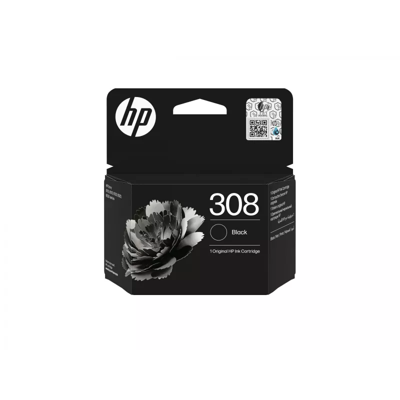 HP 308 Originali juoda rašalo kasetė