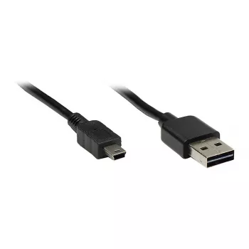GoodConnections jungiamasis kabelis USB 2.0 EASY kištukas A į Mini-B kištuką, juodas, 1 m,