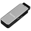 Hama 123900 kortelių skaitytuvas USB 3.2 Gen 1 (3.1 Gen 1) Juoda, Sidabrinė