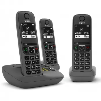 Analoginis / DECT telefonas Gigaset AE690A su skambinančiojo ID, belaidis, 3 rageliai