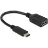 Delock USB adapteris - USB Type A (moteriškas) į 24 kontaktų USB-C (vyriškas)