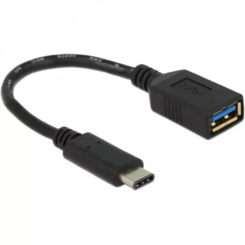 Delock USB adapteris - USB Type A (moteriškas) į 24 kontaktų USB-C (vyriškas)