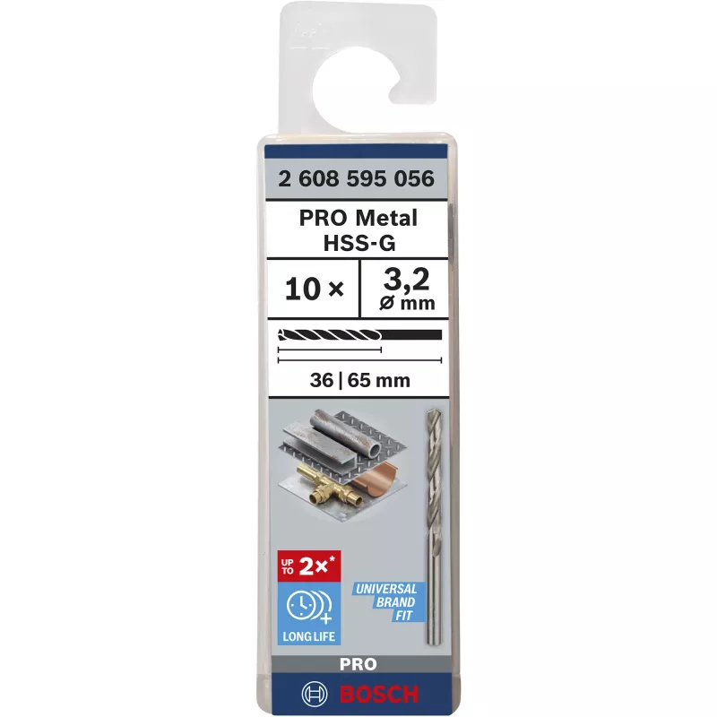 Sukamieji grąžtai Bosch 2608595056 HSS šlifuoti 5-10mm