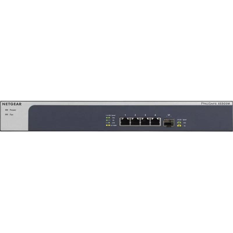 NETGEAR XS505M nevaldomas 10G Ethernet (100/1000/10000) pilka, sidabrinė