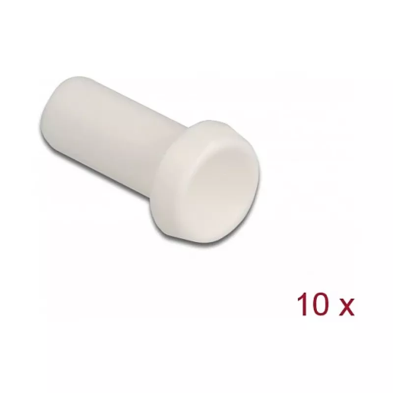 Šviesolaidžių dulkių dangtelis DeLOCK 86845 10 vnt. balti