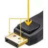 Goobay 64849 DisplayPort laidas 1 m juodas (64849)