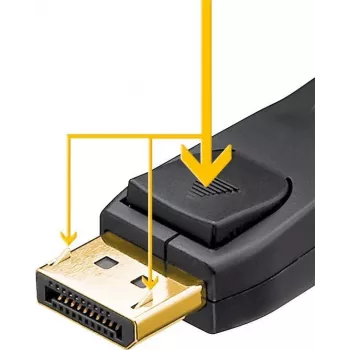 Goobay 64849 DisplayPort laidas 1 m juodas (64849)