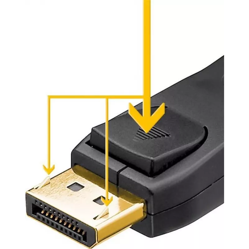 Goobay 64849 DisplayPort laidas 1 m juodas (64849)