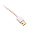 Ducky Premicord Cotton Candy suvyniotas laidas, USB Type-C į Type-A - 1.8m