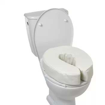 Minkštas pakeltas tualeto sėdynės padas, 5 cm