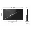 Sharp 4K Ultra HD QLED MiniLED televizorius | 55JP7265E | 55 | Google TV | UHD