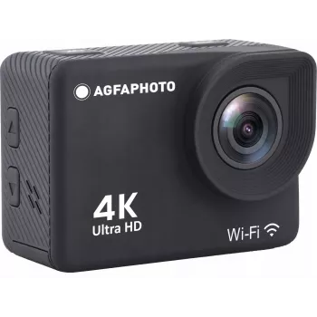 AgfaPhoto Action Cam Action Cam 4K, atspari vandeniui, Wi-Fi, sulėtintas judesys/laiko intervalas (AC9000BK)