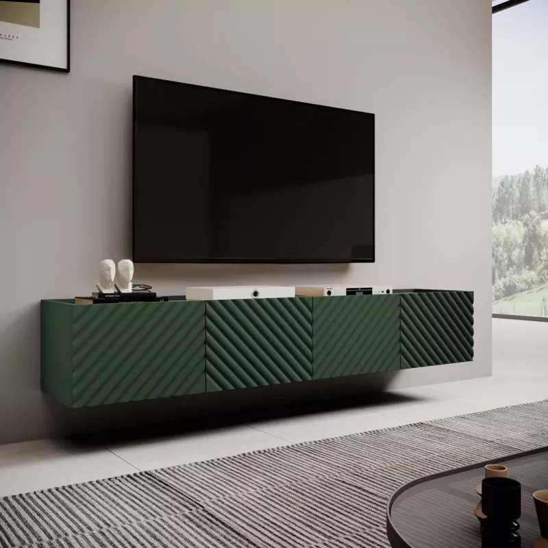 4D RTV spintelė ONDA 200x40xH54.35 žalias (pastatoma arba montuojama ant sienos)