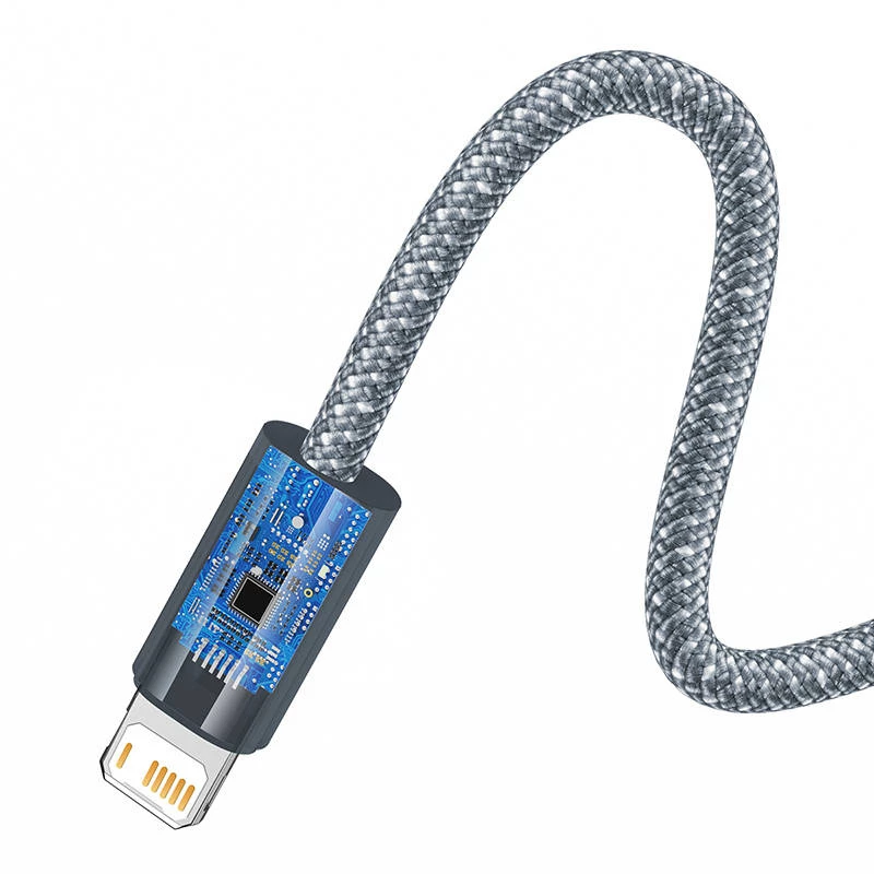 Baseus Dynamic Series laidas USB į Lightning, 2,4A, 1m (pilkas)