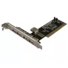 LogiLink PC0028 USB 2.0 PCI plėtotės plokštė, 4 išoriniai + 1 vidinis prievadas