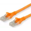 Roline - komutacinis kabelis - RJ-45 (V) į RJ-45 (V) - 50 cm - UTP - CAT 6 - be halogenų, lietas, vyta - oranžinis