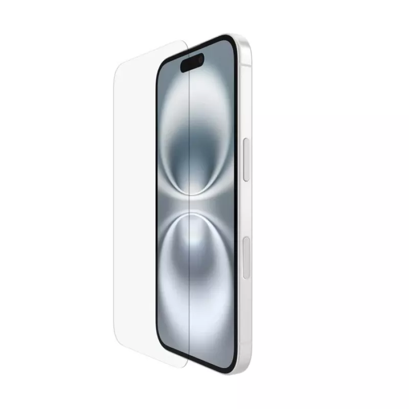 Ekrano apsauga Belkin ScreenForce skirtas iPhone 16 atspari smūgiams ir įbrėžimams
