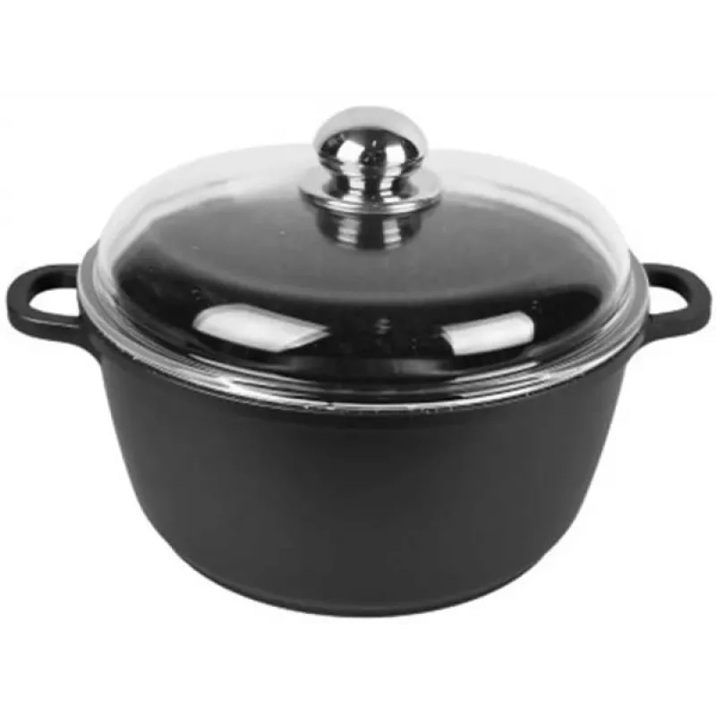 Maestro MR-4616C Puodas su dangčiu 16 cm 1 l Juodas