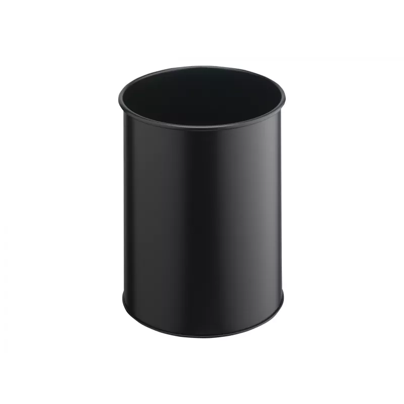 Apvalus atliekų konteineris iš poliesteriu dengto plieno, juodas, patvarus, Durable 330101