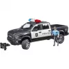 Žaislinis policijos pikapas BRUDER RAM 2500 Police 02505 – mastelio modelis, žaidimų transporto priemonė