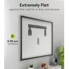 Fiksuotas TV sieninis laikiklis WENTRONIC Goobay Ultraslim 70822 XL Juoda plokštiems ekranams