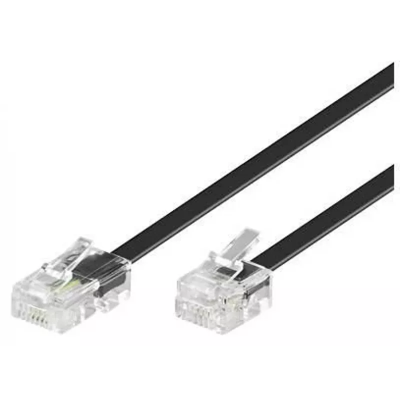 Telefono kabelis Microconnect MPK451S RJ11 RJ45 1m Juoda
