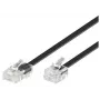 Telefono kabelis Microconnect MPK451S RJ11 RJ45 1m Juoda
