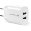 PHONE CHARGER 2X USB 2, 4A 12W WHITE