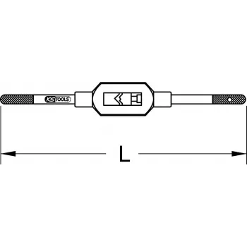 KS Tools reguliuojamas sriegtuvas M3–M12 (331.0013)