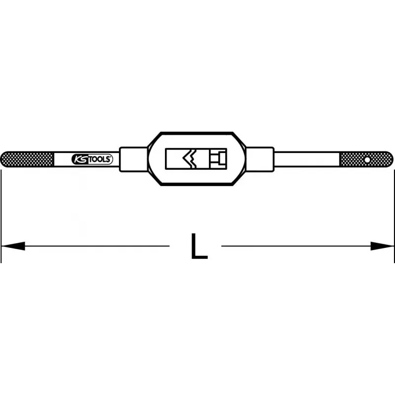 KS Tools reguliuojamas sriegtuvas M3–M12 (331.0013)