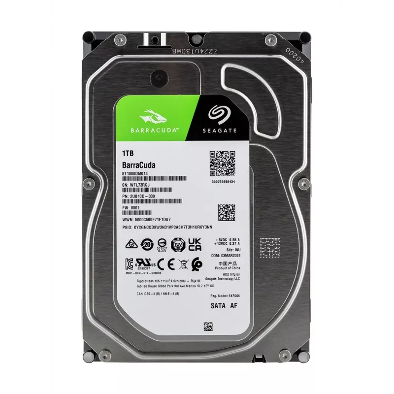 Seagate Barracuda ST1000DM014 vidinis kietasis diskas 1 TB 7200 RPM 256 MB 3,5 colio Serial ATA III
