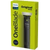 Folijos skustuvas ir kirpimo mašinėlė Philips OneBlade QP1424/10 — anglies spalva, maitinamas baterijomis, 30 min veikimo trukmė, barzdos šukos