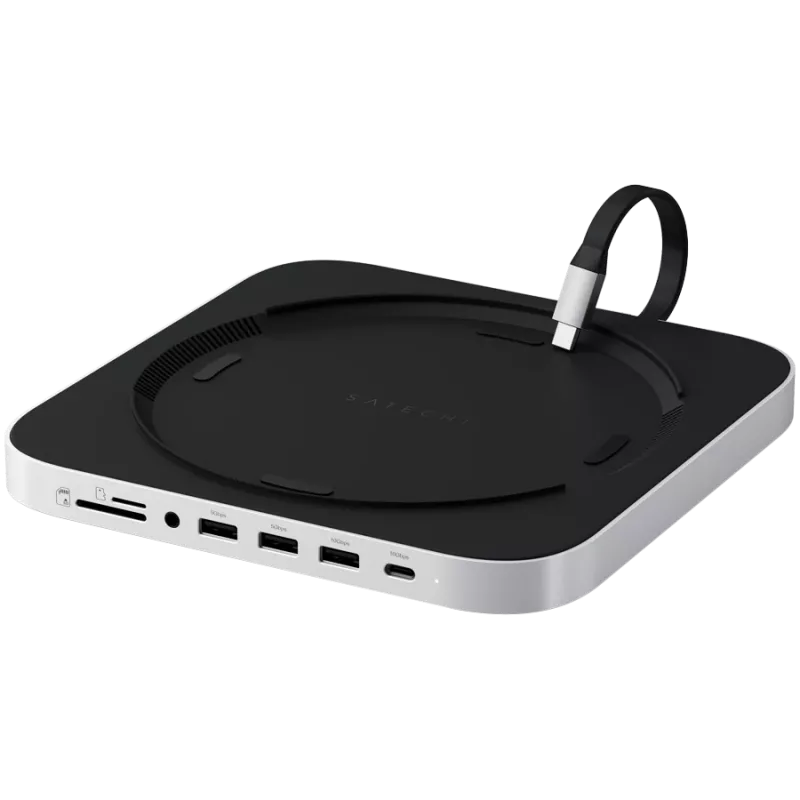 Nešiojamųjų kompiuterių dokas Satechi ST-GMMSHS laidinis USB 3.2 Gen 2 Type-C baltas