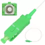 Pigtail SC/APC vienmodis Extralink G.657.A1 900µm FTTH 1,5 m, Easy strip, baltas