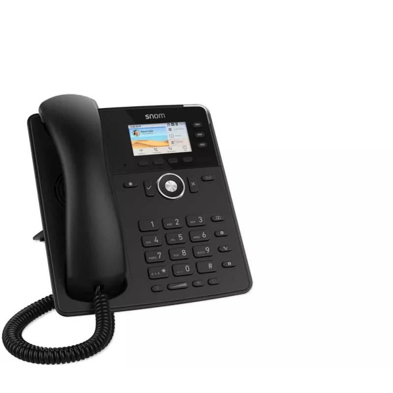 Snom Tischtelefon D717 IP telefonas juodas 3 linijos TFT