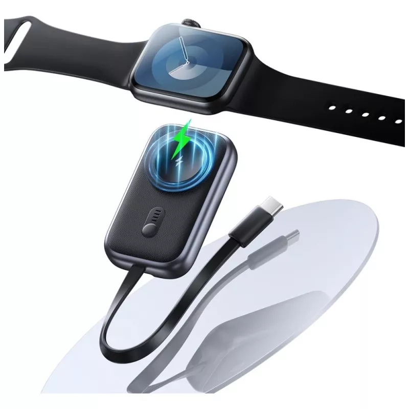Išorinė baterija USAMS CD245SBWXC02 1200mAh, skirta Apple Watch — nešiojamas įkroviklis