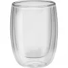 Dvisienis borosilikatinio stiklo indas ZWILLING 39500-076, 200 ml, skaidrus, 2 vnt. rinkinys
