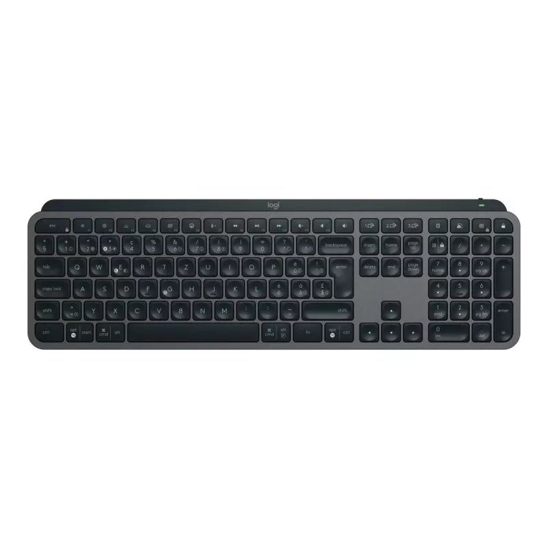 Logitech MX Keys S klaviatūra RF belaidė + Bluetooth QWERTZ šveicarų grafito (920-011571)