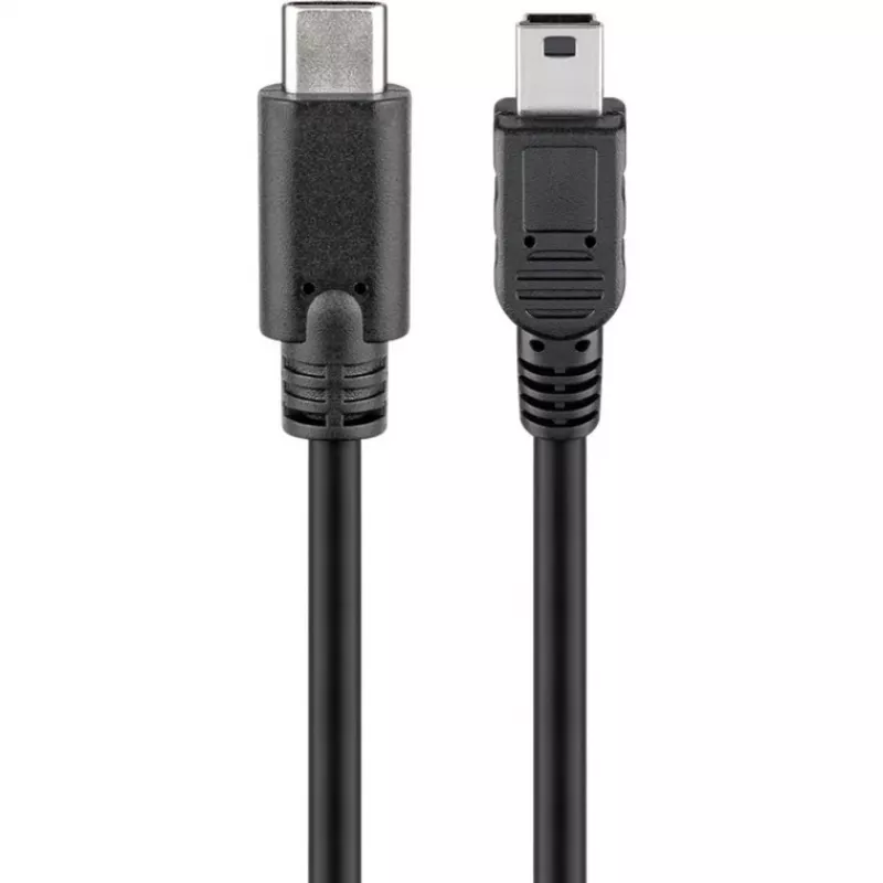 USB laidas Goobay 67989 0,5 m Mini-USB B į USB C juodas