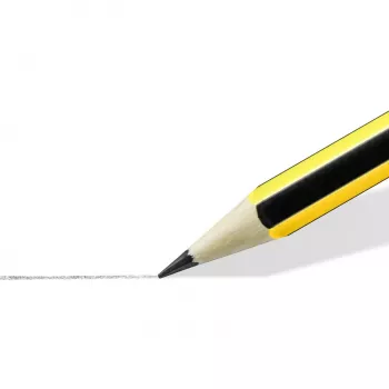 Medinis pieštukas Staedtler Noris 120 2H — kietumas 2H, grafito Ø 2 mm, vienas vienetas, juodas/geltonas
